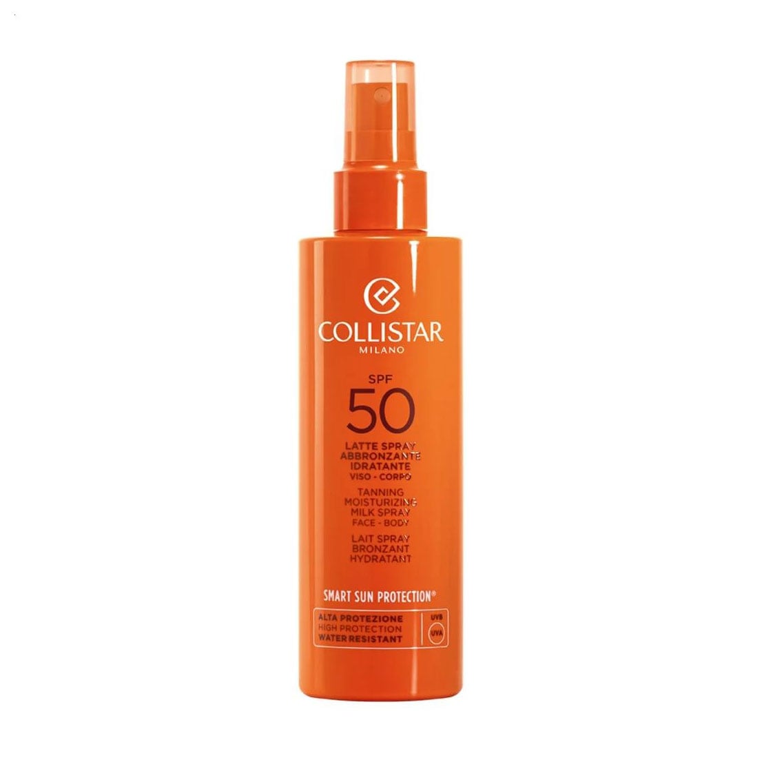 Зволожувальне молочко-спрей для засмаги тіла та обличчя Collistar Tanning Moisturizing Tanning Milk Spray, SPF 50, 200 мл